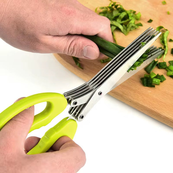 TrimPro™ 5-Layer Kitchen Scissors – Effortless Precision for Faster Meal Prep