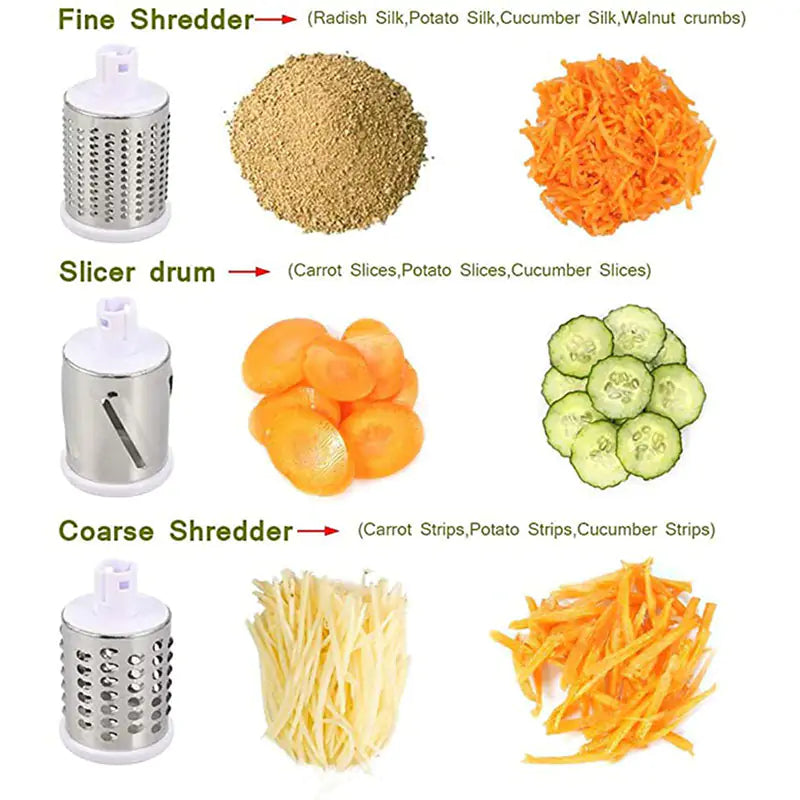 Easy Veggie Slicer™ – Effortless Slicing, Shredding & Grinding