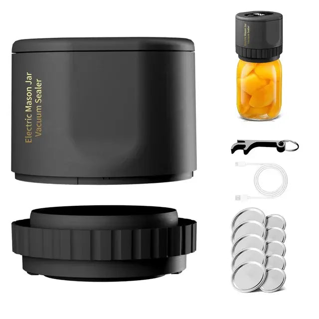 FreshVault™ Ultimate Mason Jar Vacuum Sealer Bundle-Plus Free Gifts!