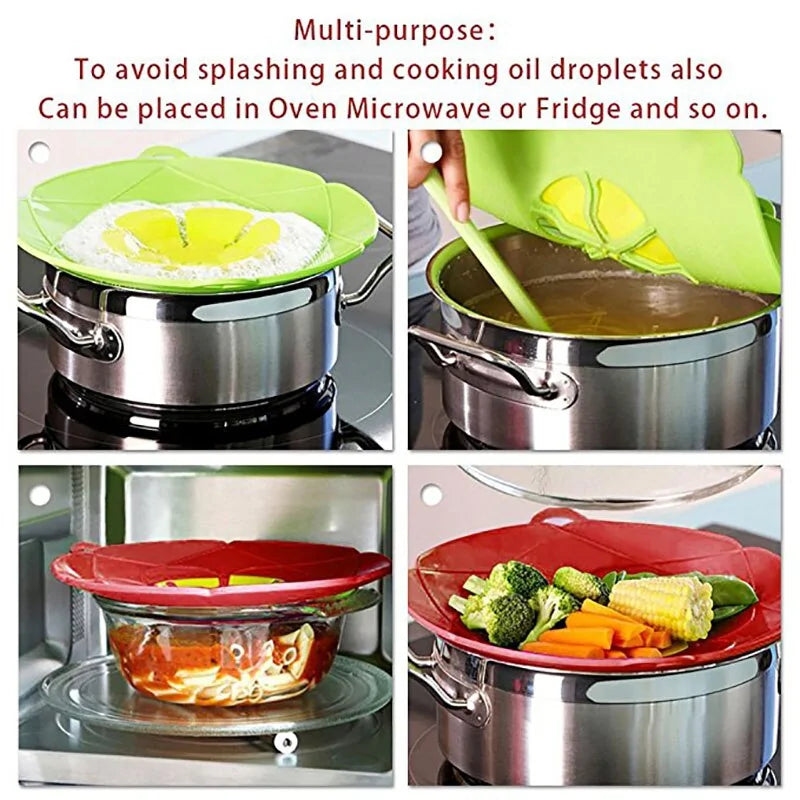 EcoSeal™ Heat-Resistant Silicone Pot Lid – Reusable, Flexible, and Eco-Friendly Sealable Cover for Sustainable Cooking